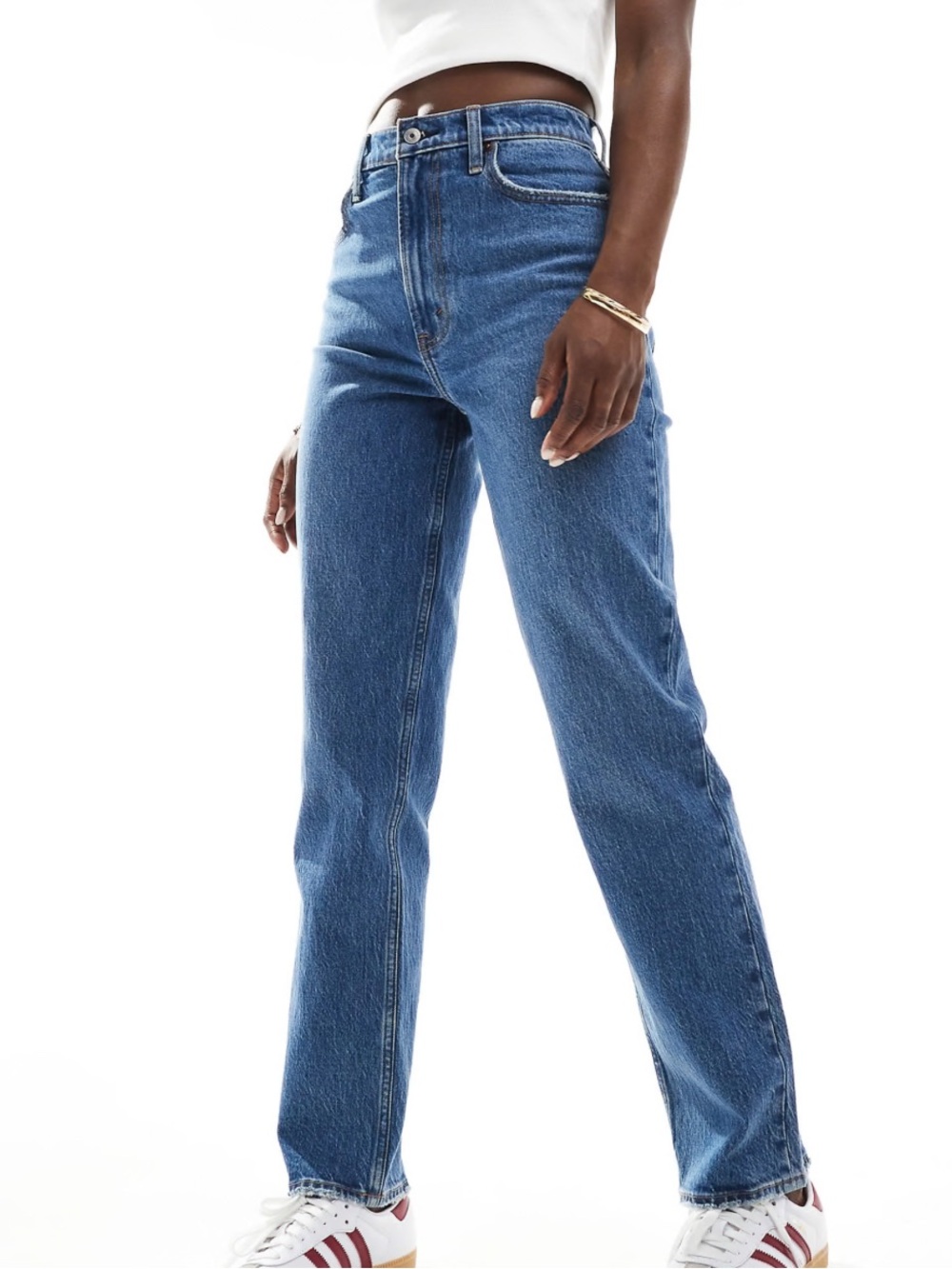Abercrombie & Fitch Curve Love 90s Straight Leg Ultra High-Rise Jeans